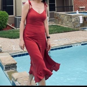 The Way to Love  Floral Print Ruffled Maxi Dress Abercrombie